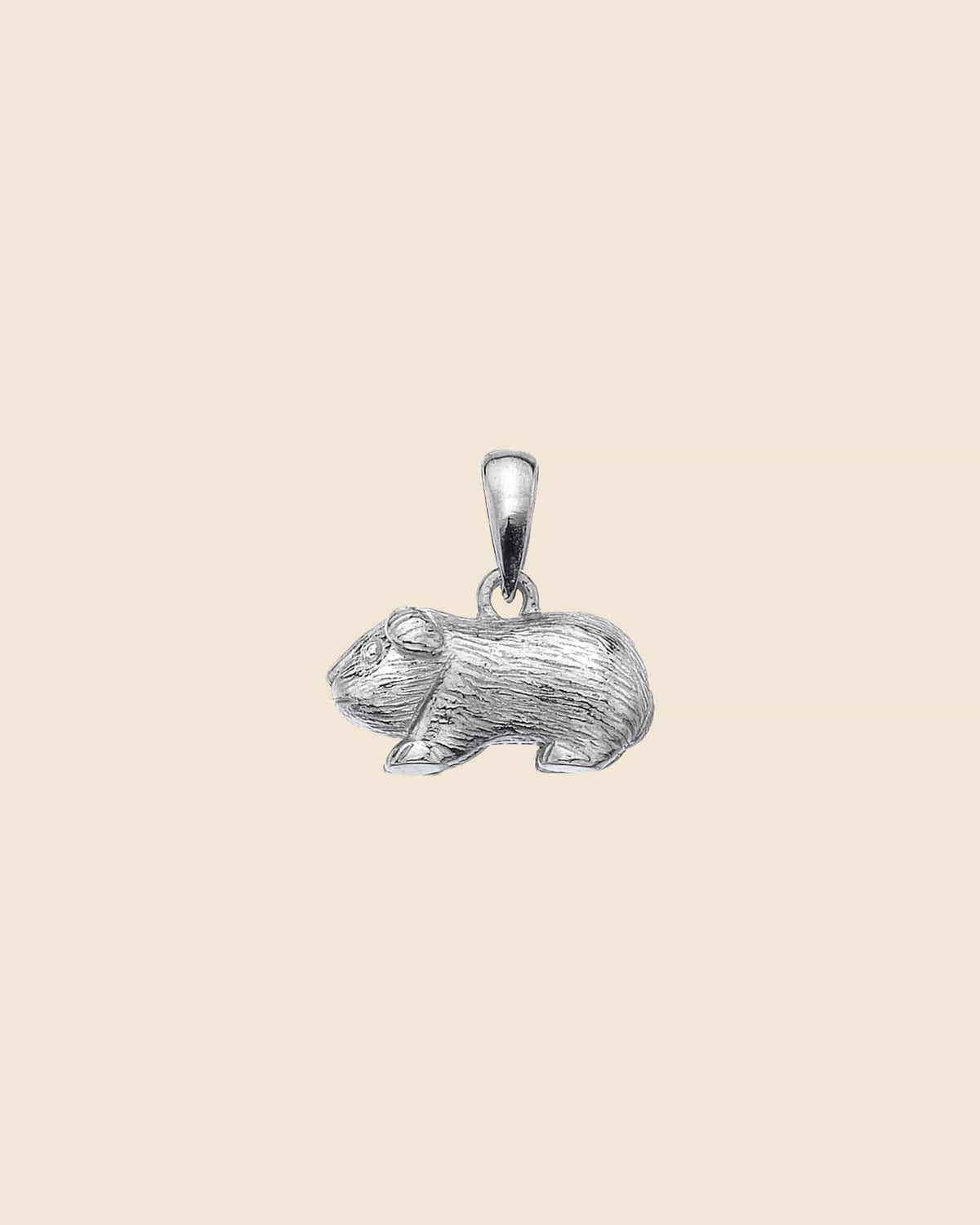 Sterling Silver Guinea Pig Pendant
